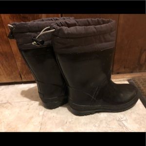 Lands’ End Toddler rain boots with insert sz.12